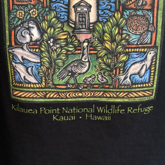Ladies' Kilauea Point Wildlife Refuge Tank Top in Black, Size M - Picture 8 of 12